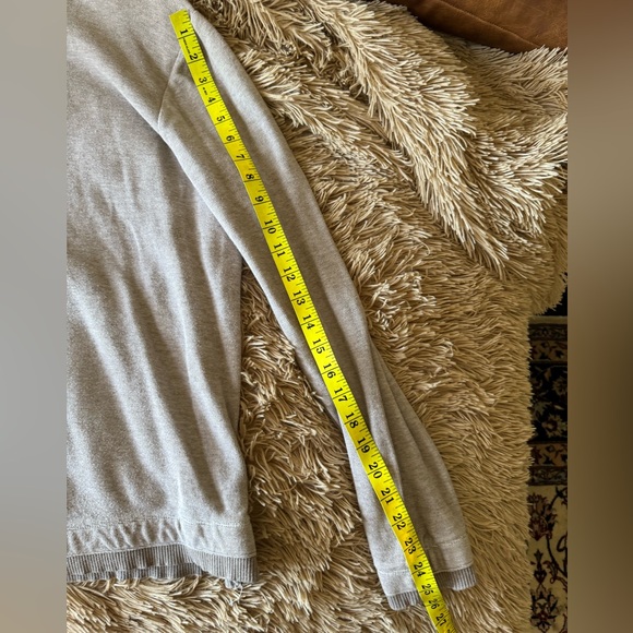 Banana Republic L Tan Half Zip Pullover Sweater - Picture 11 of 11